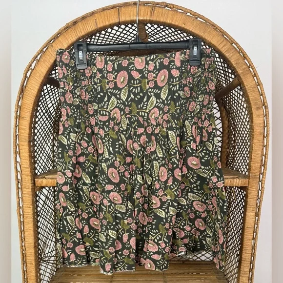 Natural Life Women’s Feelin’ Alive Mini Skirt Smocked Waist Floral Boho NWT - Picture 4 of 5